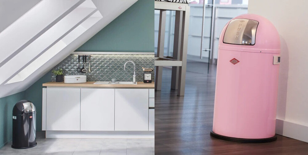 Kosz na śmieci WESCO 175531-57 Pushboy Junior 22L Szary pojemnosc 22 l mechanizm otwierania