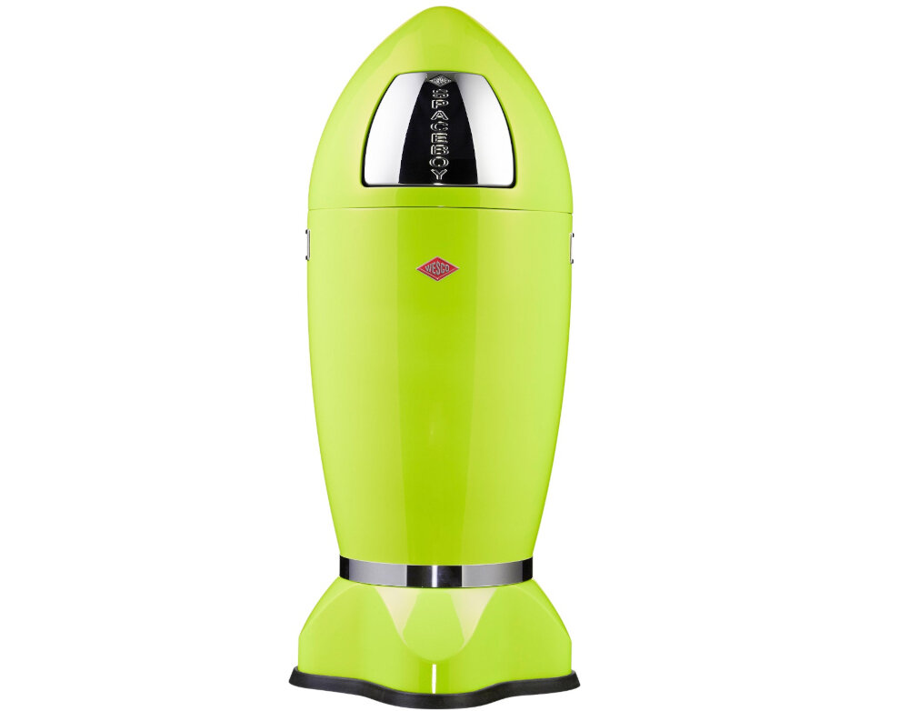 Kosz na śmieci WESCO 138631-20 Spaceboy 35L Zielony ksztalt rakieta konstrukcja pojemnosc 35 l estetyczny