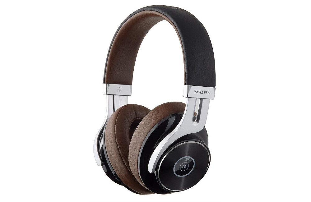 SŁUCHAWKI EDIFIER W855BT NAUSZNE BRĄZOWO-CZARNY czas działąnia złącza panel sterowania