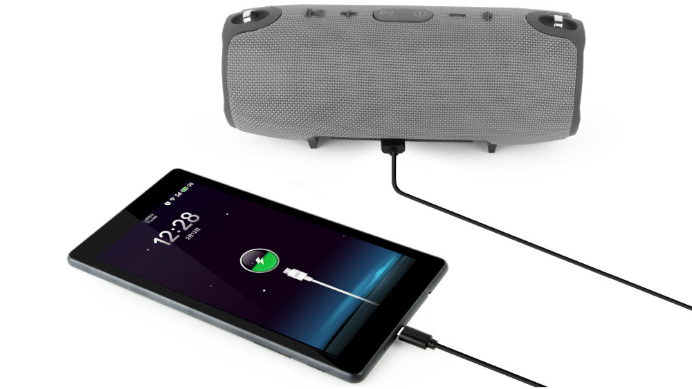 Głośnik Mobilny GEMBIRD SPK BT06 Szary - Zestaw Głośnomówiący