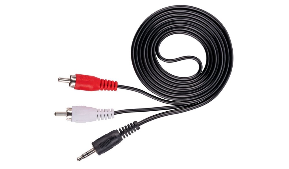 Kabel Jack 3.5 mm - 2x RCA GÖTZE & JENSEN wtyczki