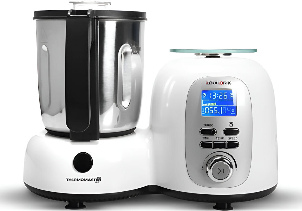 Robot wielofunkcyjny KALORIK HA1020 ThermoMaster 500W z funkcją gotowania moc 500 W 12 funkcji gotowanie przygotpowanie posiłków łatwiejsze przyjemniejsze gotowanie wszechstronność oszczędność przestrzeni wygoda różne funkcje oszczedność czasu i miejsca
