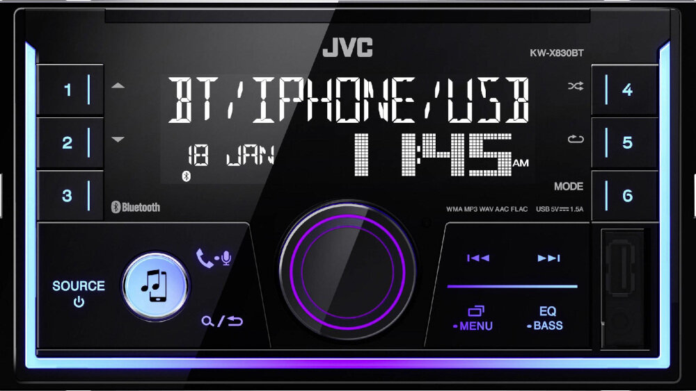 Radio samochodowe JVC KW-X830BT - ogólny