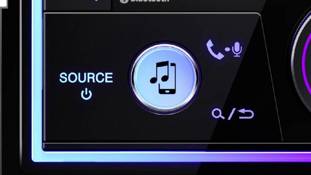 Radio samochodowe JVC KW-X830BT - wyświetlacz