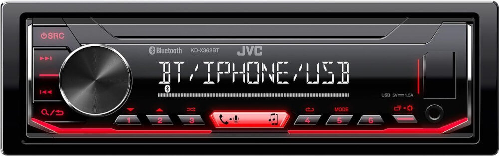 Radio samochodowe JVC KD-X362BT - ogólny