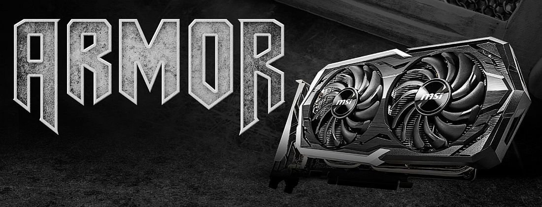 Karta graficzna MSI GeForce GTX 1660 ARMOR 6G OC - Karta graficzna