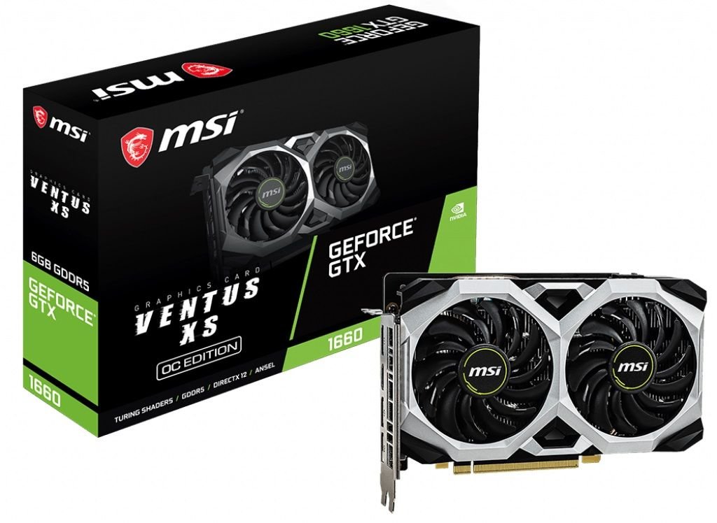 Karta graficzna MSI GeForce GTX 1660 VENTUS XS 6G OC - Karta graficzna
