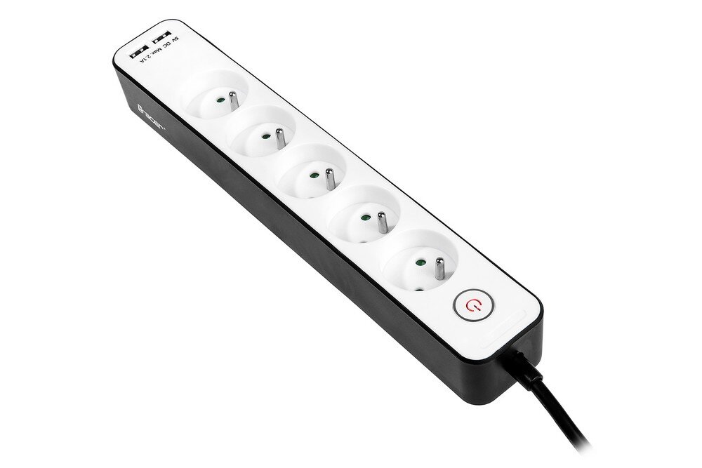 Listwa TRACER Zebra Mobile Ready prąd ładowanie zasilanie gniazdka