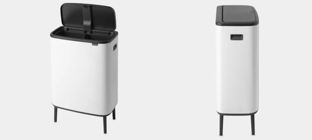 Kosz na śmieci BRABANTIA 221484 Bo Touch Bin Hi 60L Czarny stabilnosc obsluga nozki mechanizm bezpieczenstwo uzytkowanie