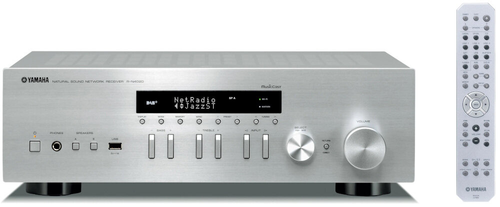 Zestaw stereo YAMAHA R-N402D SR + INDIANA LINE Nota 550 - bluetooth