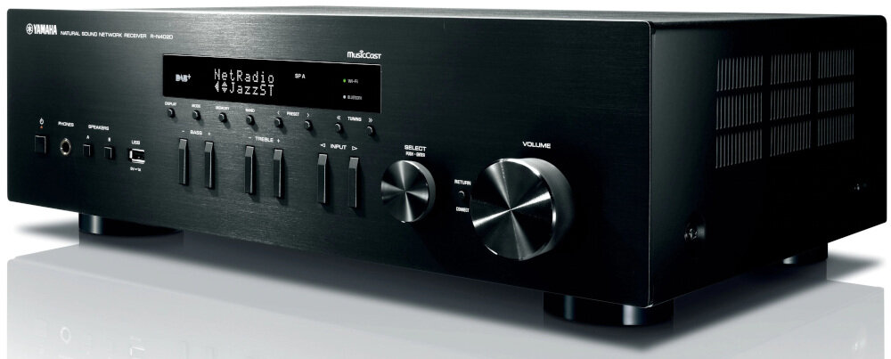 Zestaw stereo YAMAHA R-N402D BL + INDIANA LINE Nota 550 - funkcje