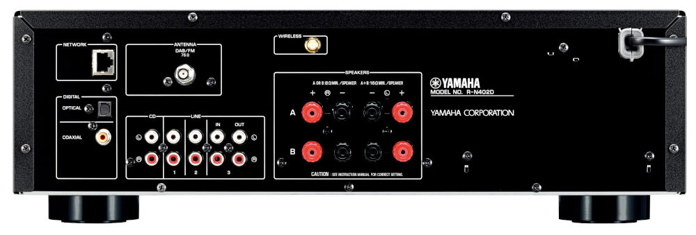 Zestaw stereo YAMAHA R-N402D BL + INDIANA LINE Nota 550 - MusicCast