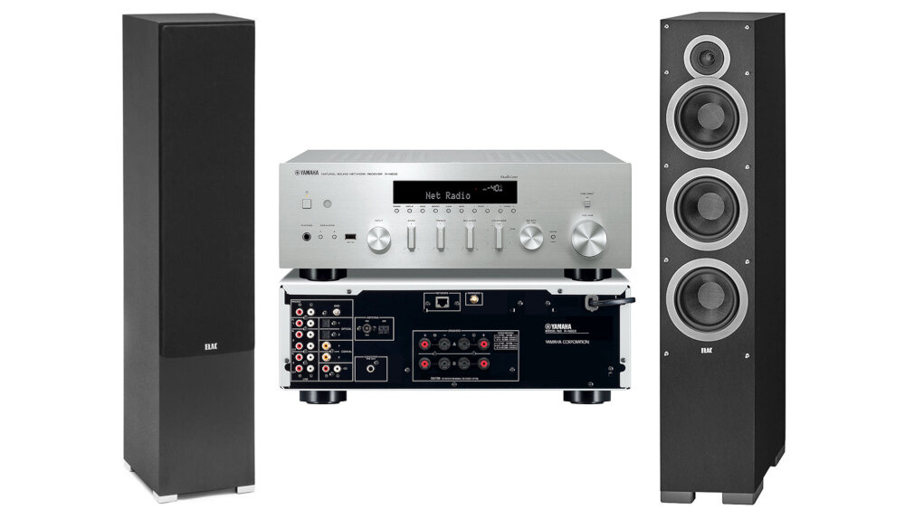 Zestaw stereo YAMAHA R-N602 + ELAC Debut F6.2 - ogólny