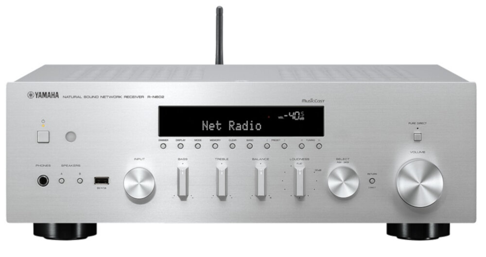 Zestaw stereo YAMAHA R-N602 + ELAC Debut F6.2 - bluetooth