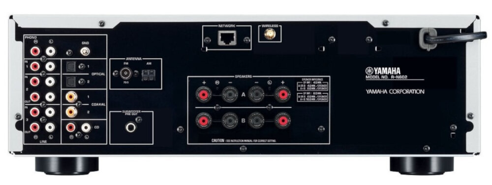 Zestaw stereo YAMAHA R-N602 + ELAC Debut F6.2 - radio