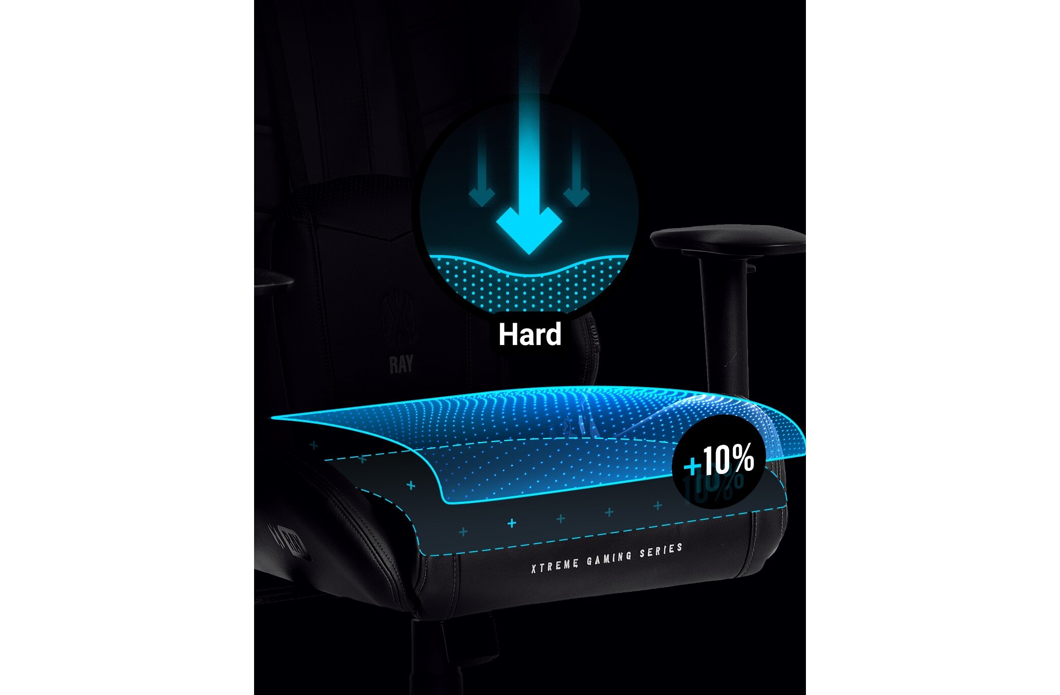 Fotel DIABLO X-Ray pianka poduszki