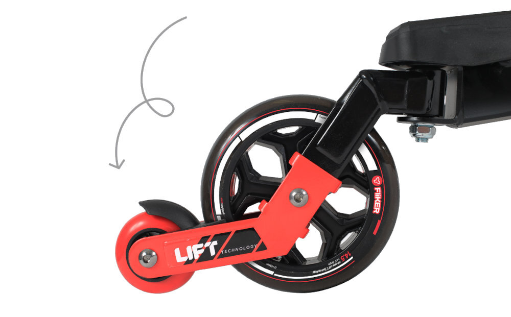 Hulajnoga dla dzieci YVOLUTION Fliker Lift L3 dluga zywotnosc szybkich kolek z wytrzymalymi lozyskami