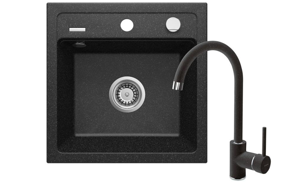 DEANTE Zorba ZQZA2103 zlewozmywak komora blat połysk powierzchnia bateria stojąca wylewka montaż łatwy czystość