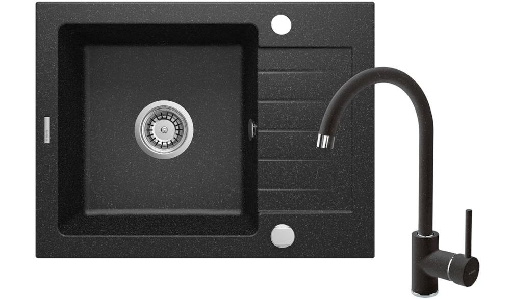 DEANTE Zorba ZQZA211A zlewozmywak komora blat połysk powierzchnia bateria stojąca wylewka montaż łatwy czystość ociekacz osuszanie naczynia owoce warzywa woda przestrzeń robocza