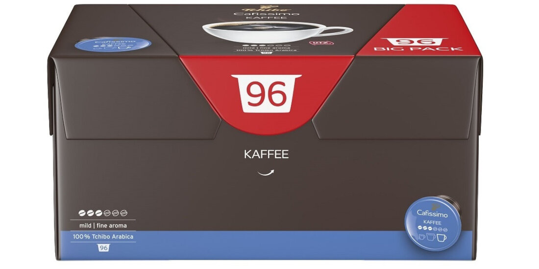 Капсули TCHIBO Cafissimo Kaffee Mild ідеальний смак виразна кава еспресо кава ніжний смак з ноткою темного шоколаду та горіхів