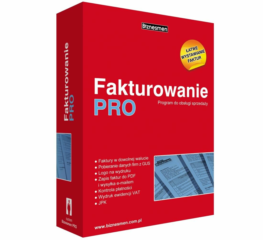 Program DGCS BIZNESMEN Fakturowanie PRO - Rachmistrz GT 