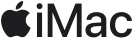 Logo z napisem \'iMac\' oraz symbolem nadgryzionego jabłka.