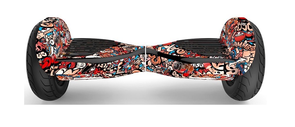 Elektryczna deskorolka hoverboard SKYMASTER Wheels 11 Evo Smart Graffiti Brawl widok front