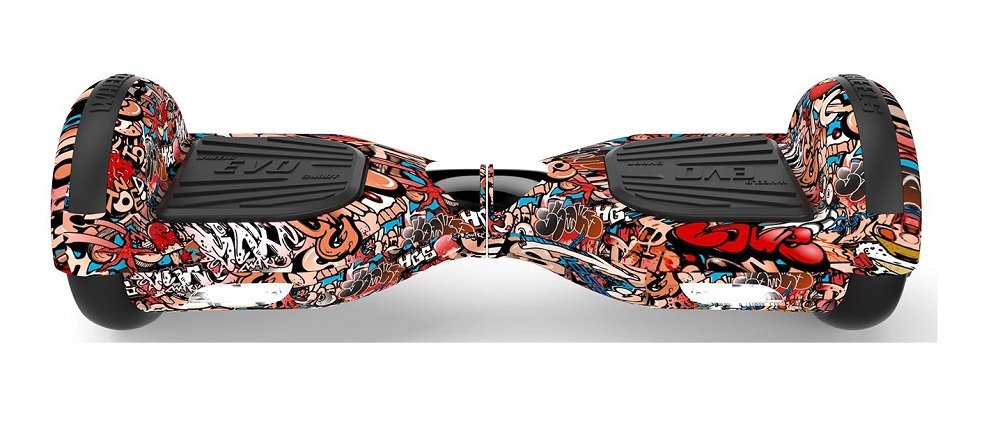 Elektryczna deskorolka hoverboard SKYMASTER Wheels 7 Evo Smart Graffiti Brawl widok front