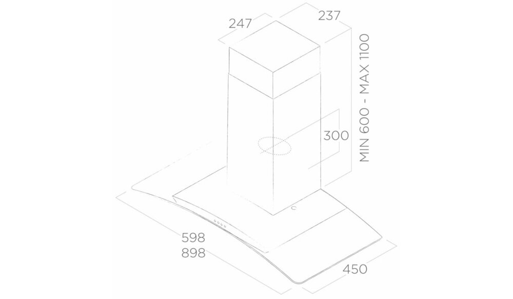 ELICA-Circus-IXA60 okap elegancja pozbycie zapachów funkcjonalność pochłaniacz wyciąg