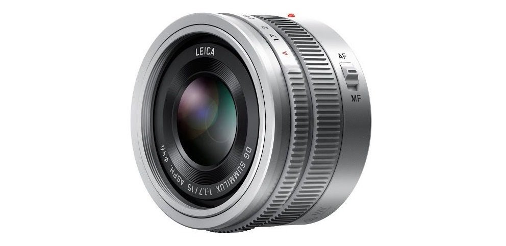 Obiektyw PANASONIC H-X015E 15 mm f1.7 widok ogolny skos