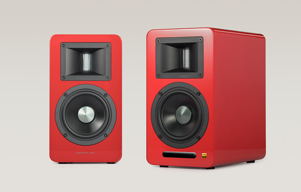 Aktywne kolumny podstawkowe Edifier Airpulse A100 design wyglad