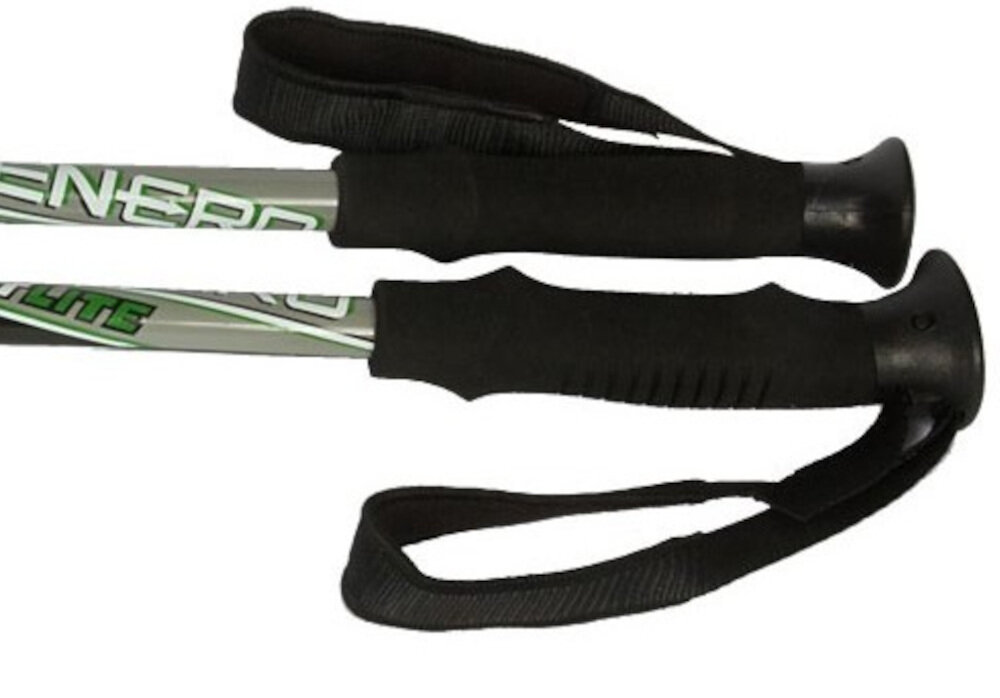 Kijki do nordic walking ENERO Torino wygodne uchwyty z tworzyw sztucznychergonomiczna forma uchwyty na nadgarstki