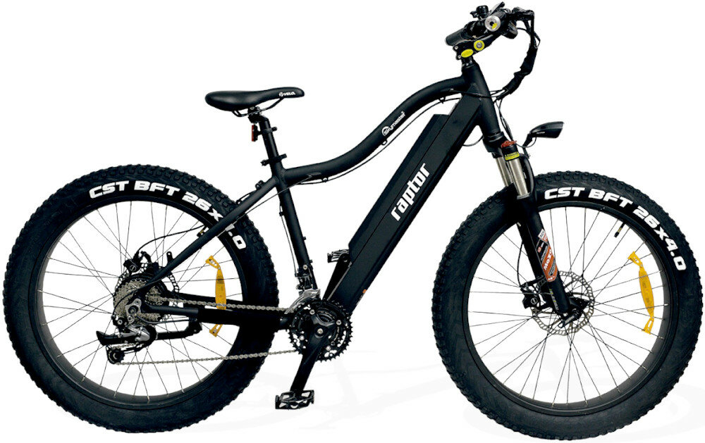 Rower elektryczny SKYMASTER Raptor Czarny wyglad front