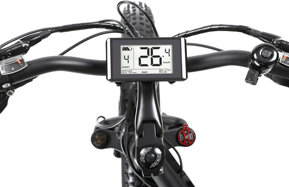 Rower elektryczny SKYMASTER Raptor Czarny silnik bateria zasieg predkosc wyswietlacz