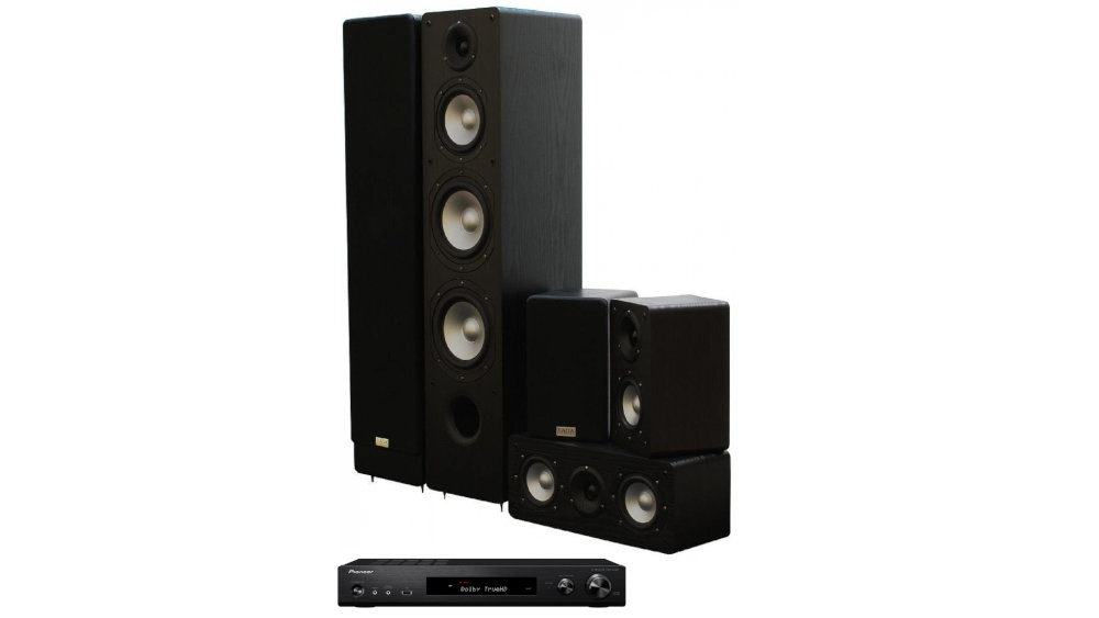 Kino Domowe PIONEER VSX-S520B + TAGA TAV-406 Czarny - Ogólny Wygląd