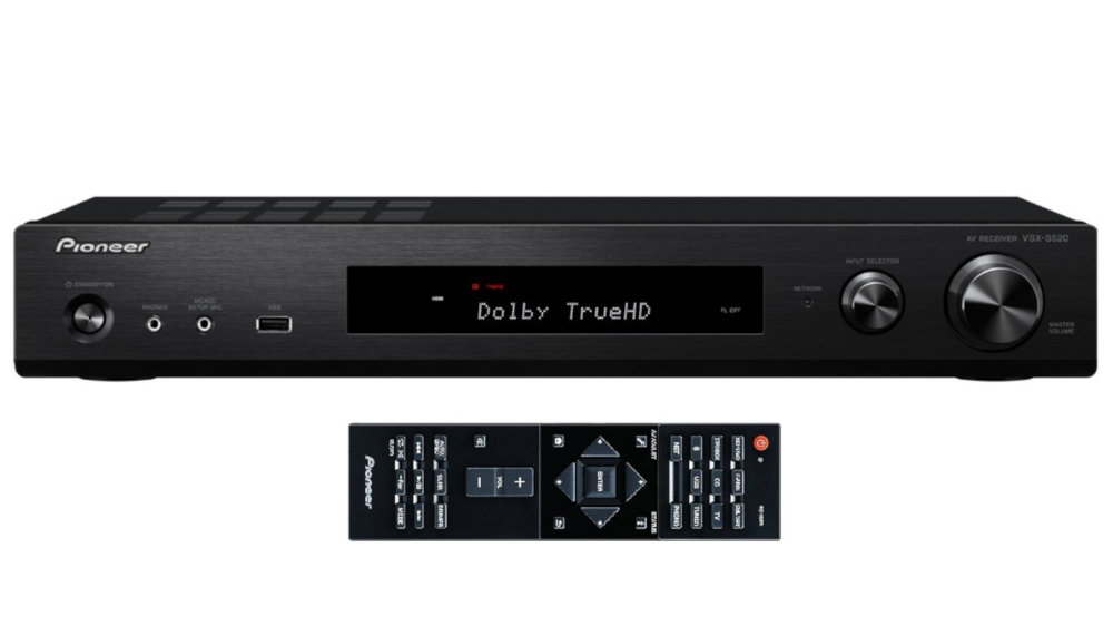 Kino Domowe PIONEER VSX-S520B + TAGA TAV-406 Czarny - Zawartość Zestawu