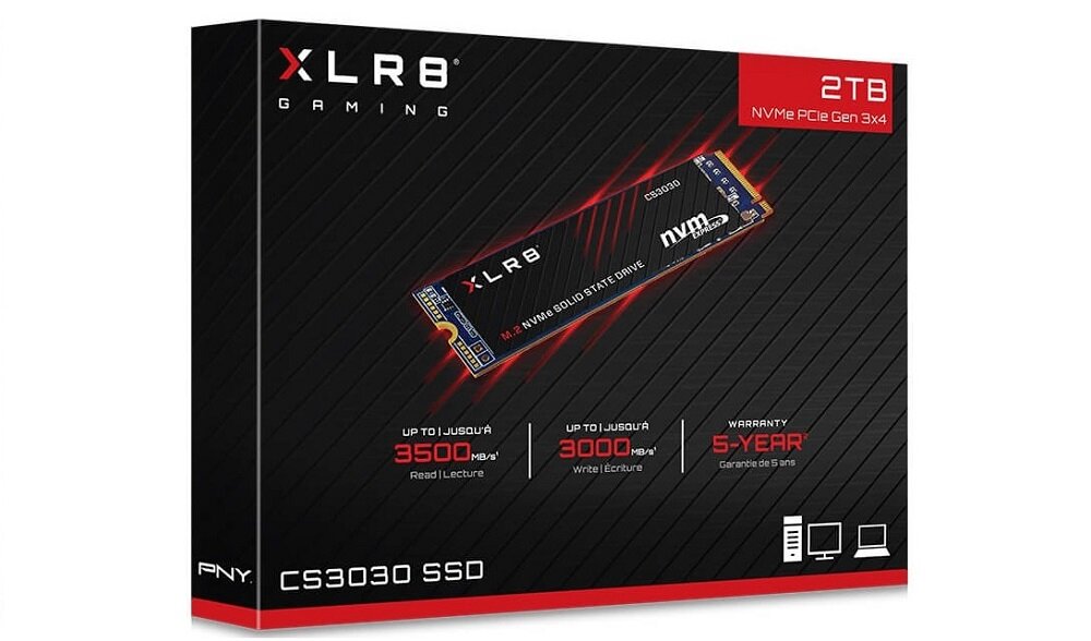 Dysk PNY XLR8 CS3030 Auto-kontrola pracy