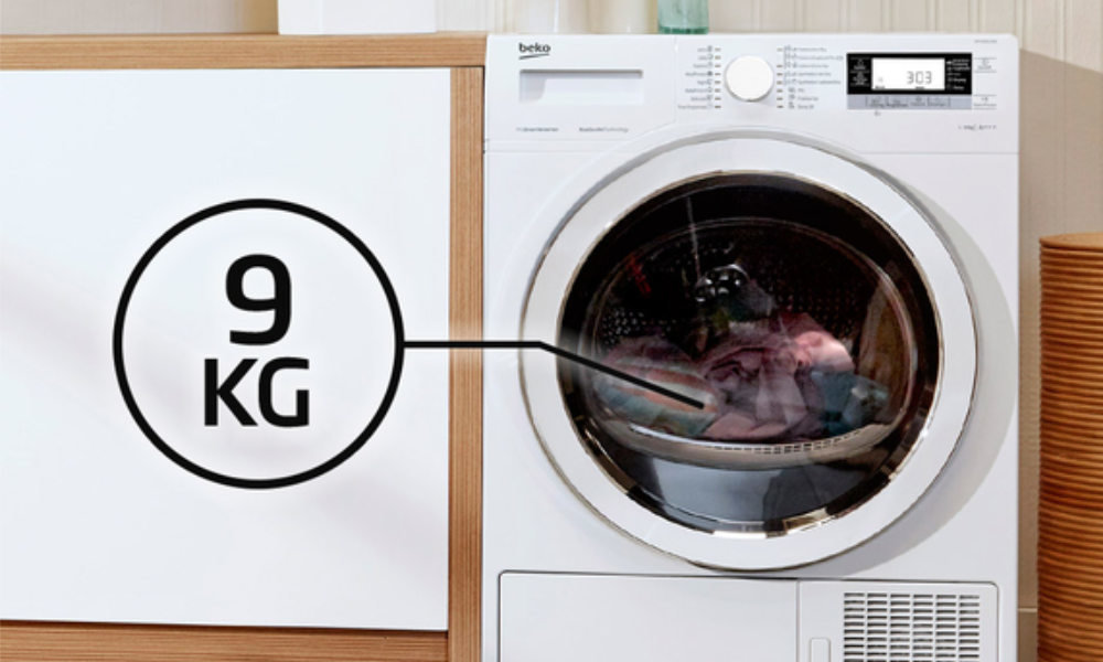 Suszarka BEKO MDH9544RX - Pojemność 9 kg