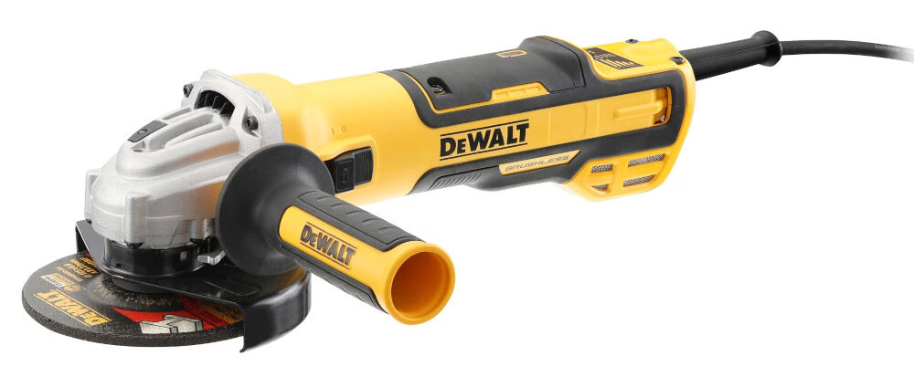 Szlifierka kątowa DEWALT DWE4357-QS do przecinania szlifowania bardzo wydajna niski poziome wibracji silnik elektryczny moc 1700 W