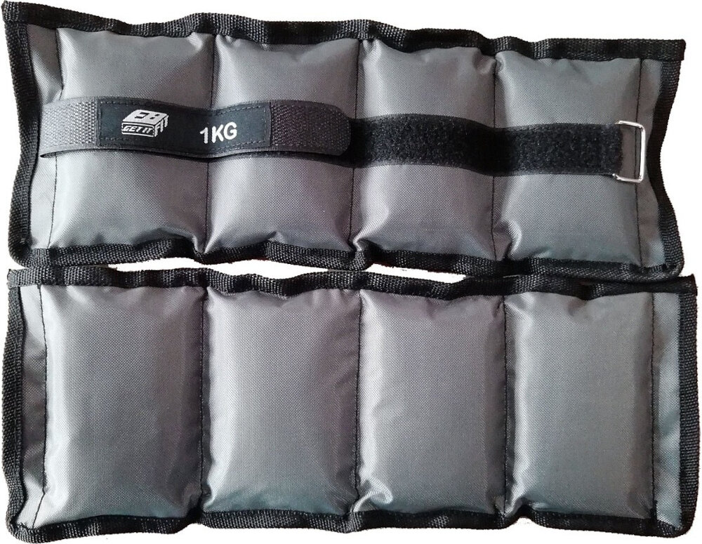 Obciążenie na przeguby EB FIT Szary (2 x 1 kg) wykonane z wytrzymałego materiału syntetycznego odporny na uszkodzenia i przetarcia długość 33 cm