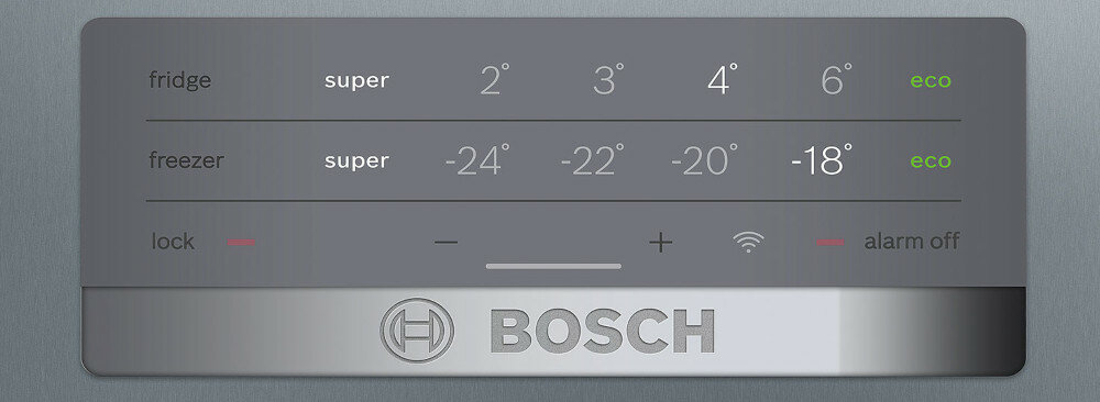 Lodówka BOSCH KGN39MIDP wyświetlacz regulacja