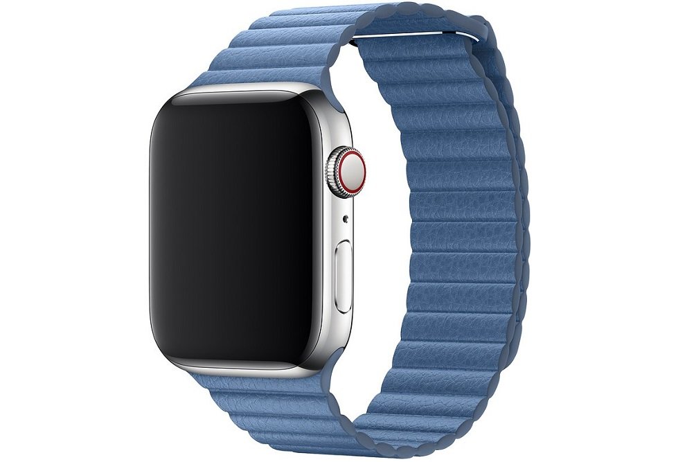 Pasek APPLE do Apple Watch 40mm Liliowy elegancki naturalna skóra luksusowy garbarnia