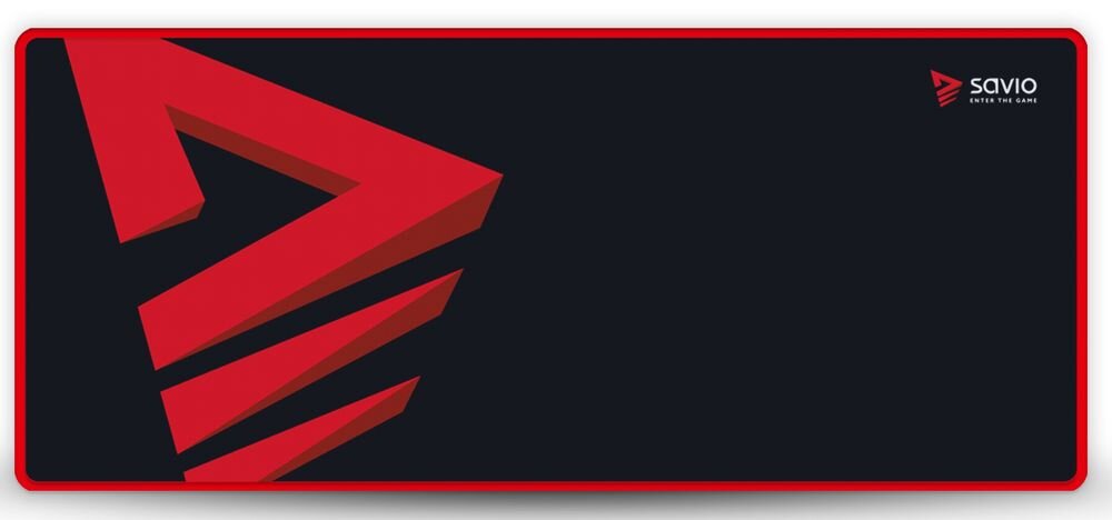 SAVIO Turbo Dynamic Turbo Dynamic XL 900 × 400 × 3 mm mysz klawiaturę akcesoria płynne, szerokie ruchy myszą - podkładka od góry na białym tle