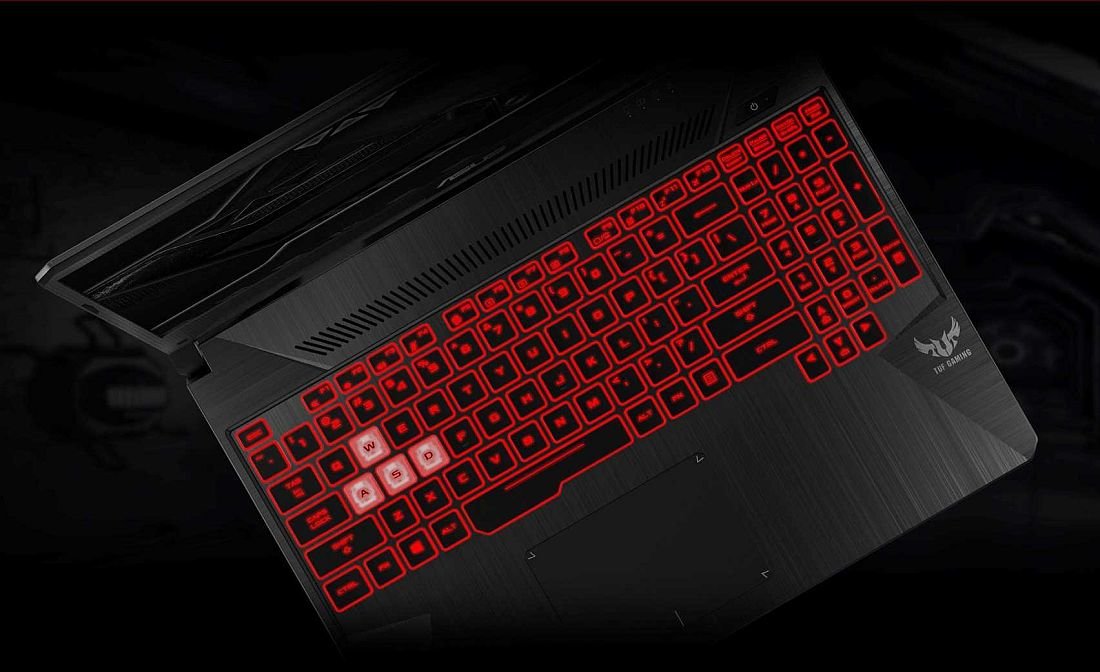 Laptop ASUS TUF Gaming FX505D  - KLAWIATURA