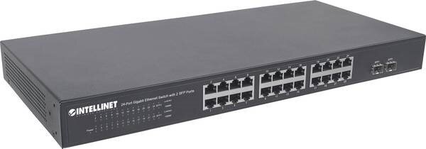 Switch INTELLINET 561044 - cechy fizyczne rozmiar waga wyposażenie zestawu