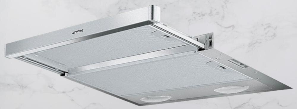 SMEG KSET61E2 okap wysoka wydajność cicha praca pochłanianie opary gotowanie komfortowa cisza filtr pochłaniacz 