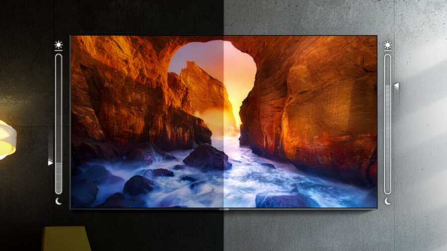 Telewizor SAMSUNG Q85R  - tryb inteligentny