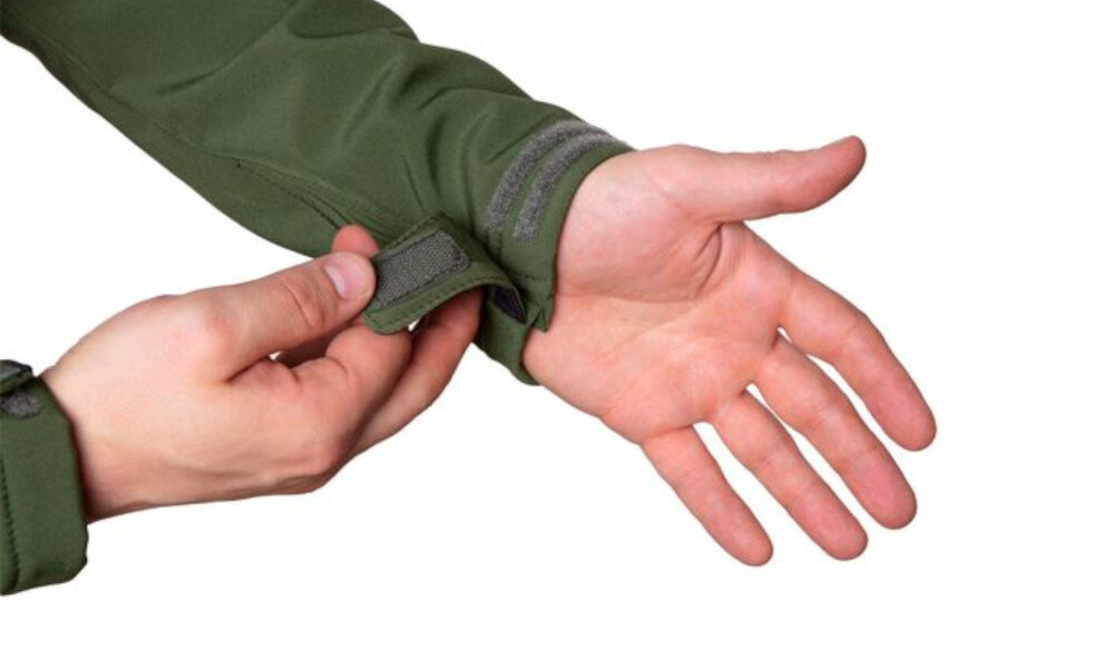 Kurtka robocza NEO TOOLS Softshell 81-553-L (rozmiar L) Komfort noszenia regulowane na rzepy rękawy dopasowanie do nadgarstków zintegrowany kaptur
