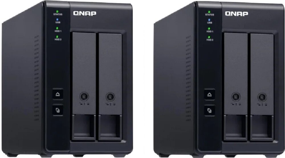 Serwer plików QNAP TR-002 - Kompaktowe rozmiary