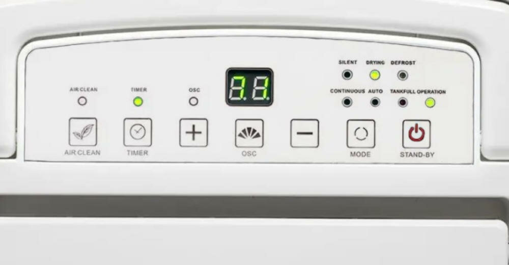 BLAUPUNKT-ADH701 wyświetlacz led panel sterowanie ściana urządzenie poziom wilgoć automatyczne odmrażanie wyłączenie